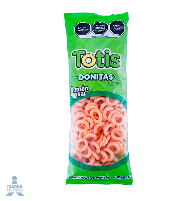 TOTIS DONITAS LIMON Y SAL 55 GRS