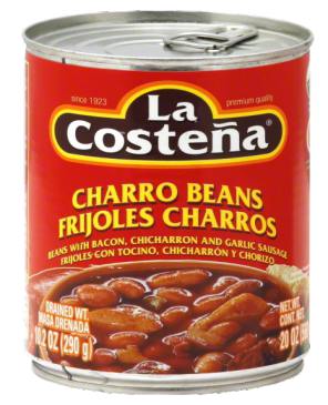LA COSTEÑA CHARRO FRIJOLES 20 OZ, 580 GRS