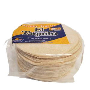EL TAQUITO TAQUERA WHITE TORTILLA 2 Lb, 907 Grs