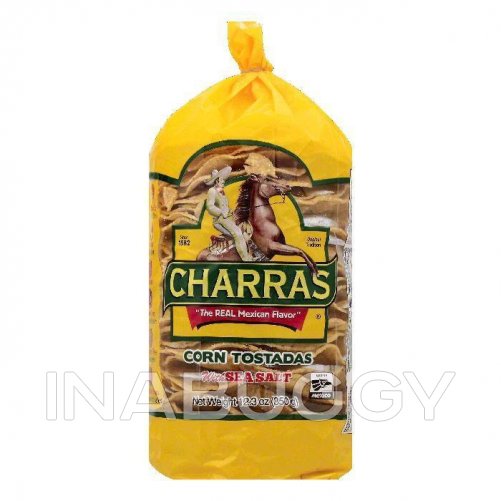 CHARRAS  CORN TOSTADAS REGULAR 850 GRS, 14 Oz.
