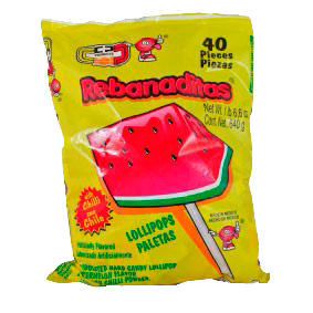 VERO LOLLIPOP REBANADITA WATERMELON BAG x 40 PC