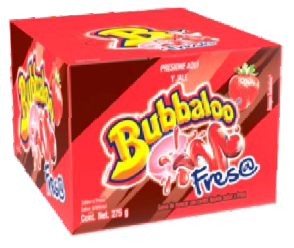 BUBBALOO STRAWBERRY CASE 47 PC