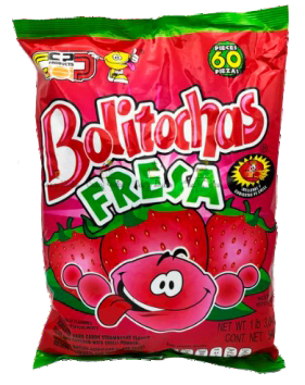 BOLITOCHAS STRAWBERRY BAG 60 PC