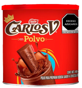 CARLOS V. CHOCOLATE EN POLVO, 400 Gr