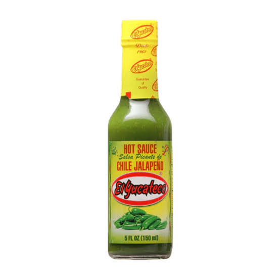 EL YUCATECO HOT SAUCE JALAPEÑO 5 Oz.,120 ML