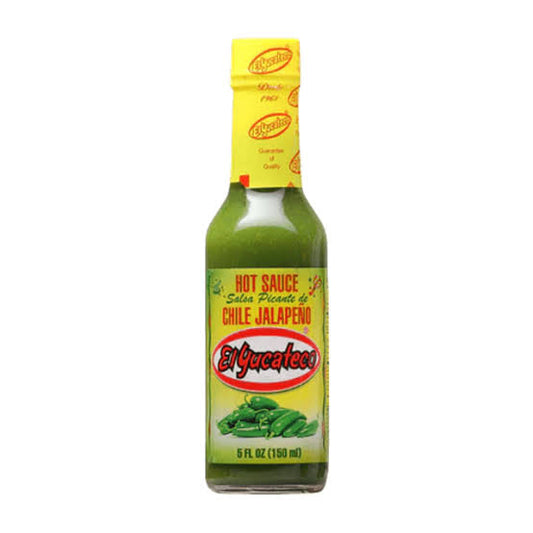 EL YUCATECO HOT SAUCE JALAPEÑO 5 Oz.,120 ML